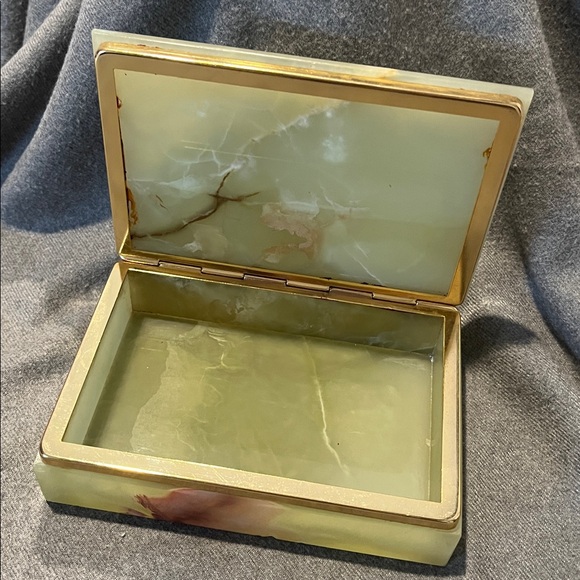 Vintage Onyx Trinket Box - Picture 2 of 10